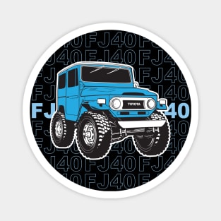 Blue FJ40 Stacked Magnet